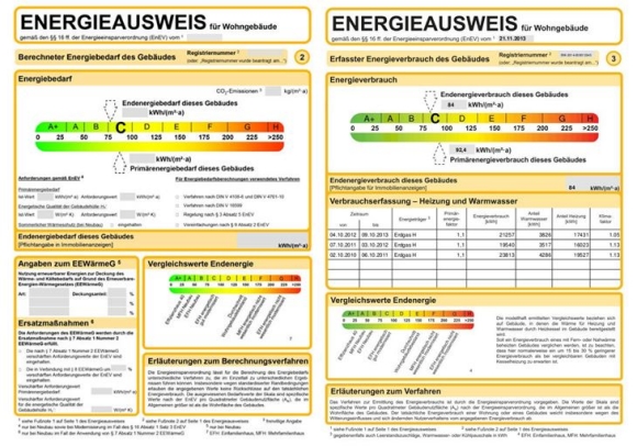 So sieht der Energieausweis aus!